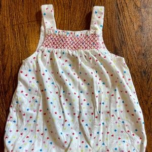 Adorable rainbow star bubble romper